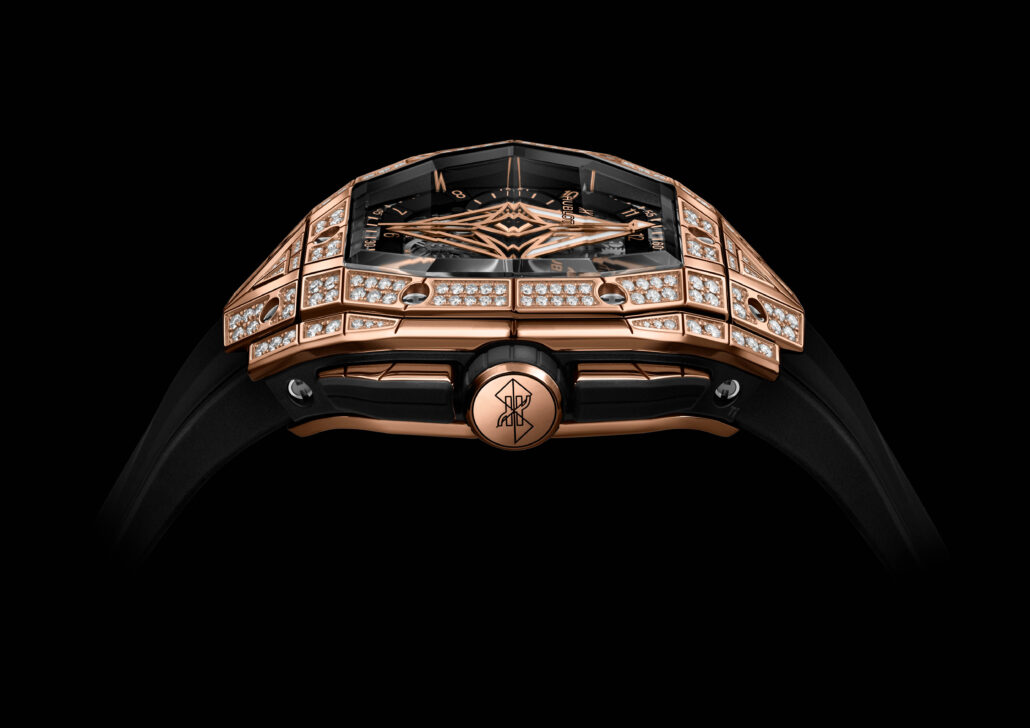 Hublot Spirit Of Big Bang Sang Bleu King Gold Pave 648.OX .0108.RX .1604.MXM23 PF HR B DIGITAL original