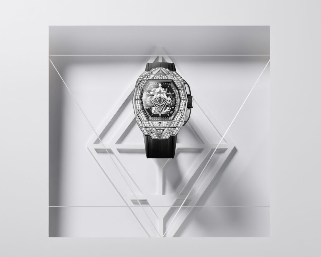 Hublot Spirit Of Big Bang Sang Bleu Titanium Pave 648.NX .0107.RX .1604.MXM23 LS Horizontal original