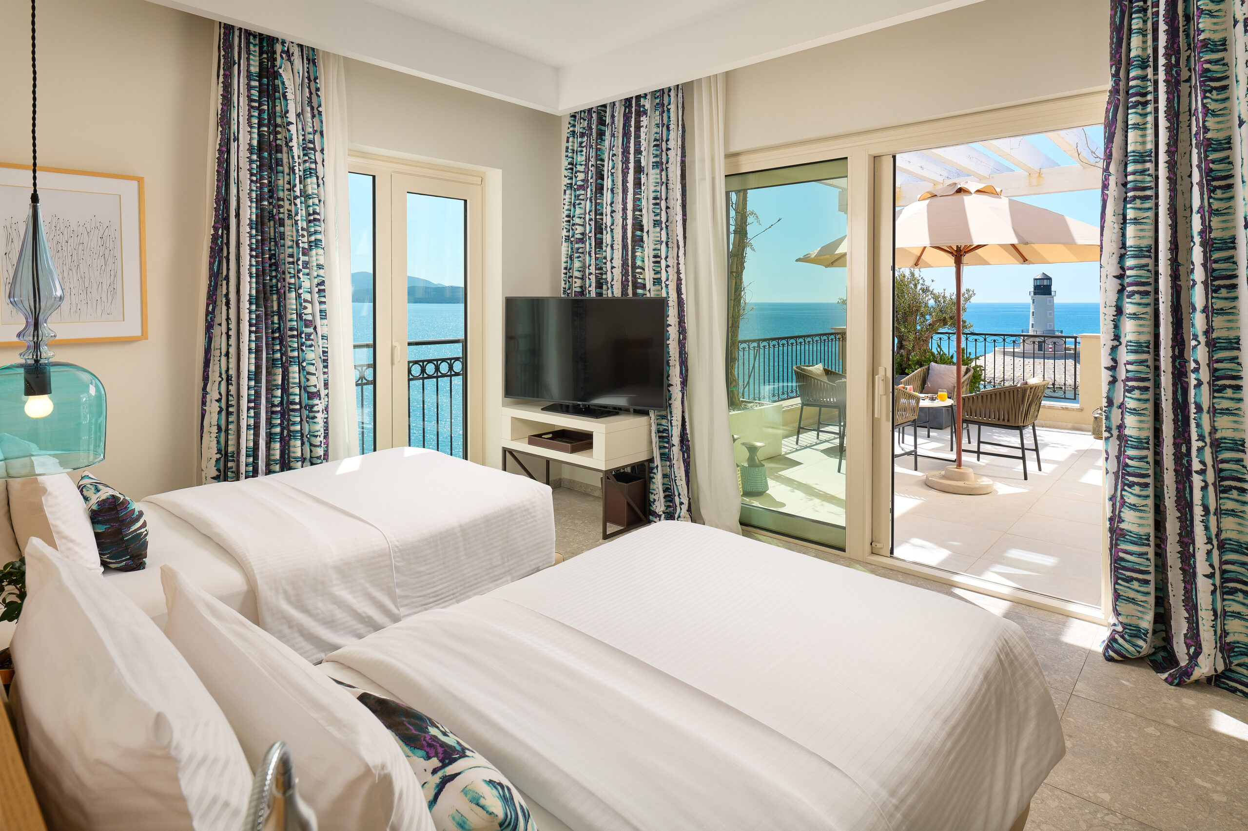 The Chedi Lustica Bay Penthouse twin room cc Orascom Hotels Management scaled