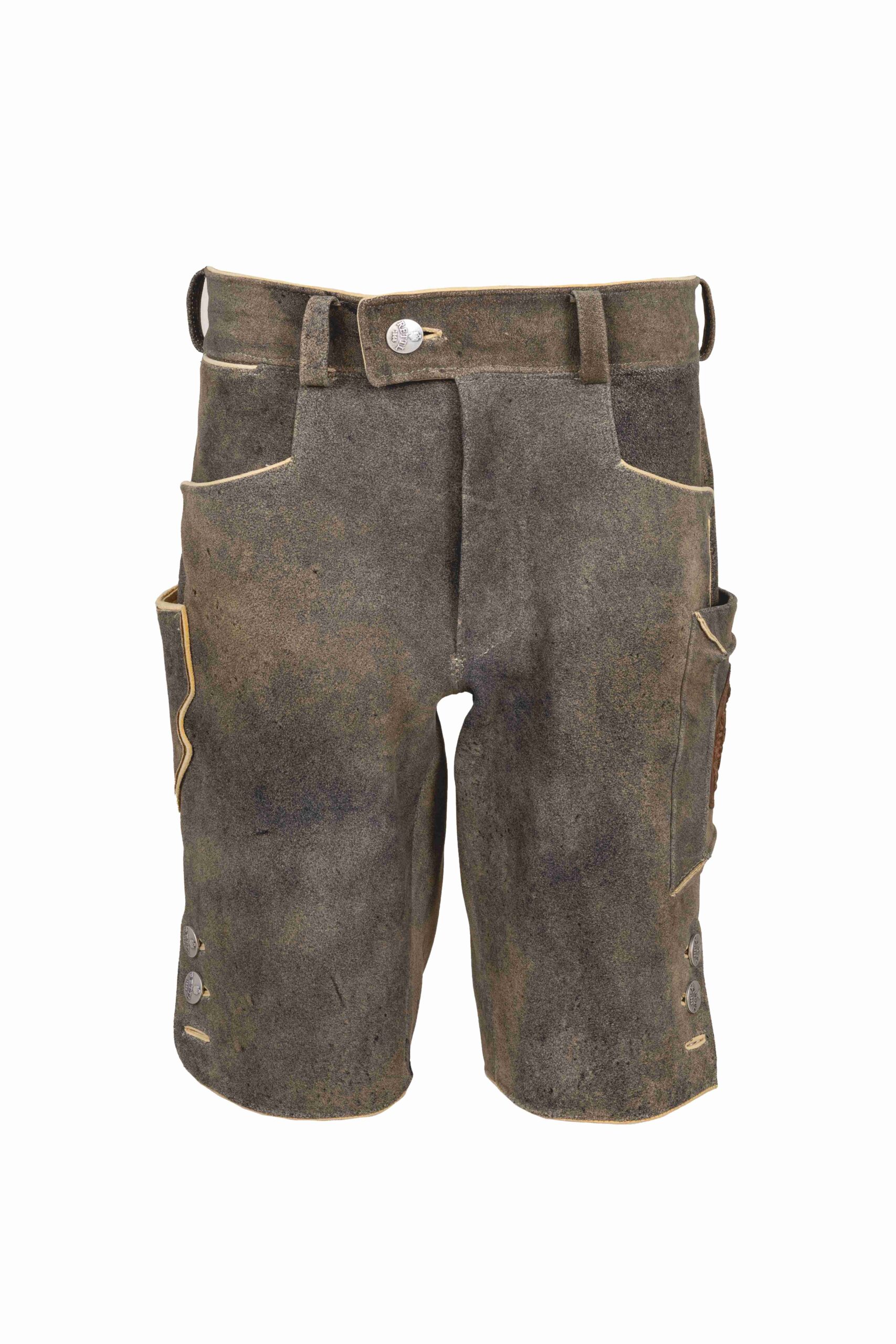 RETTL 1868 Herren Lederhose Artem Hirschledermit 3D TaschenSilberknoepfeVK E1490 scaled