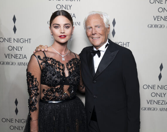 VFF 2023 Armani beauty Giorgio Armani Prive Haute Couture Show Jenna Coleman 020923 Stefano Guindani