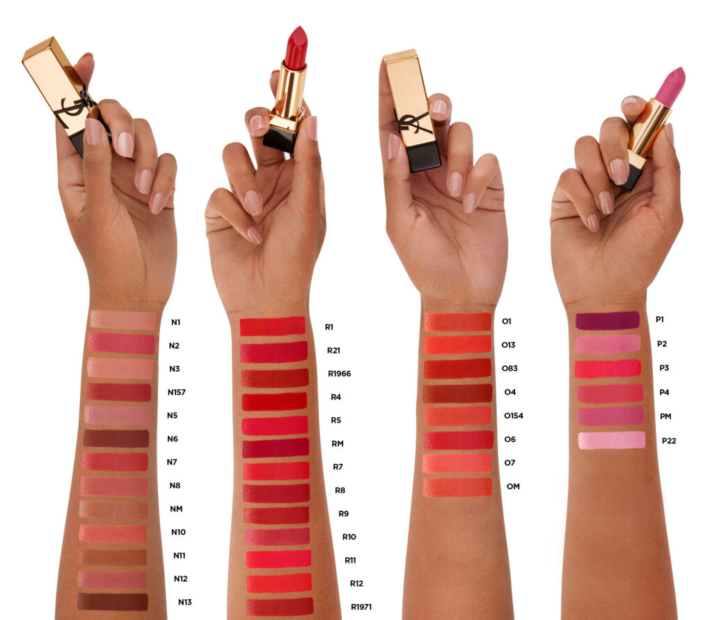 ysl rouge pur couture arm swatches 7 1