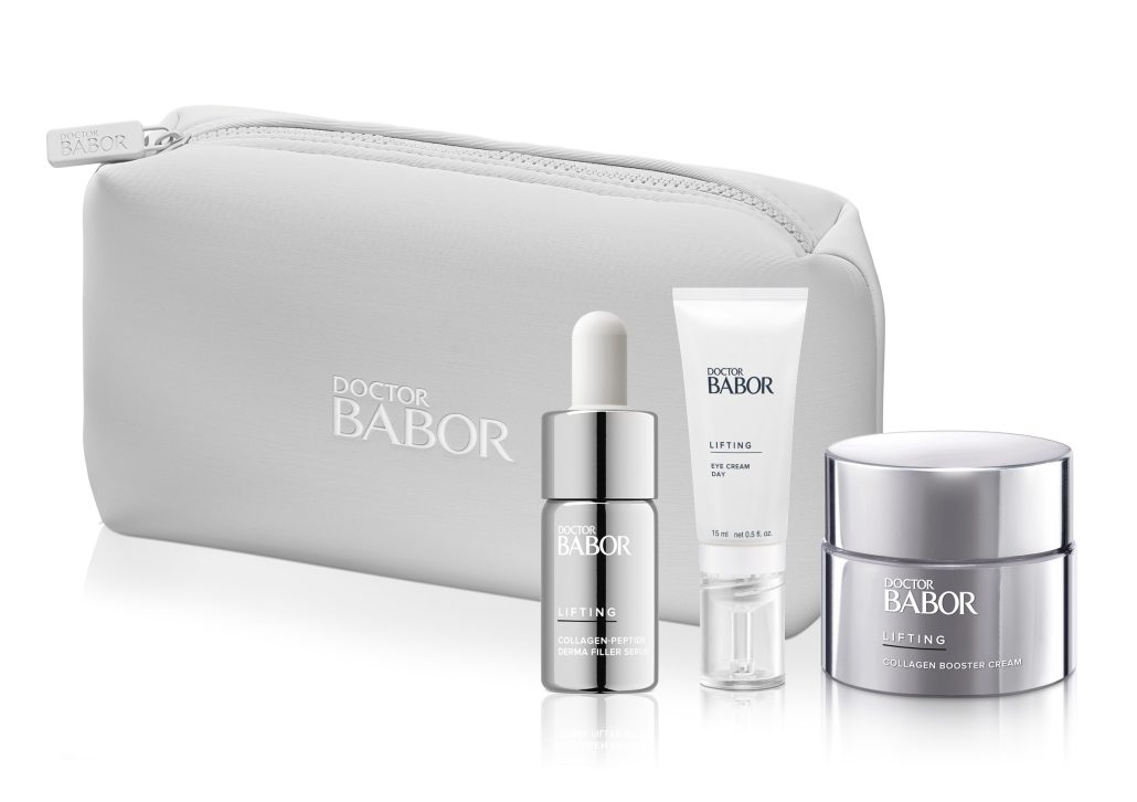 BABOR DOCTOR BABOR PEPTIDE REPLUMP SET Produkte vor der Neopren Tasche
