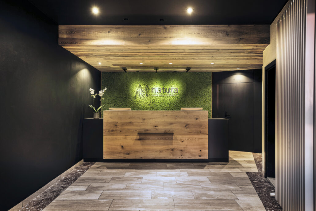 Oswald Collection natura Hotel Rezeption © Sebastian Ernst