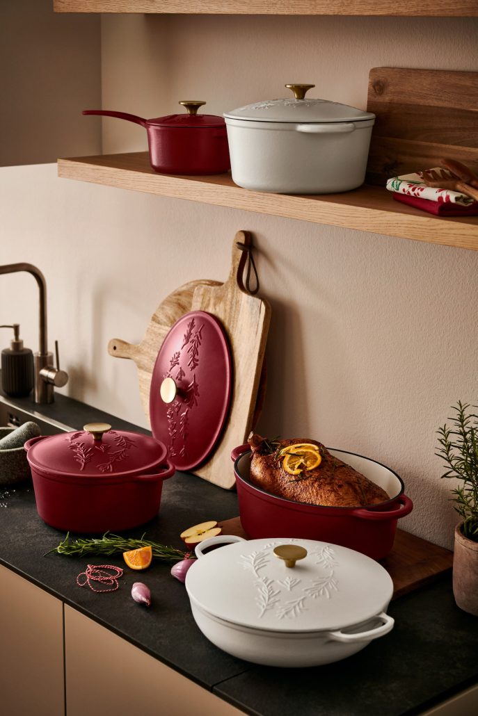 132342 Gusseisen Br„ter oval Rot 2 49.23