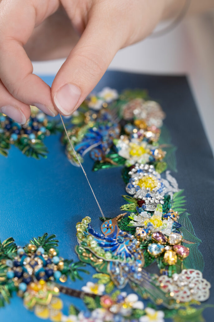Bulgari Resort 2023 Mary Katrantzou Making Of Images Paris Embroidery 7