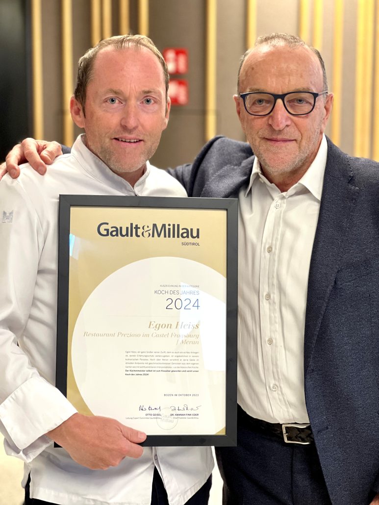 Castel Fragsburg Kuechenchef Egon Heiss Inhaber Alexander Ortner