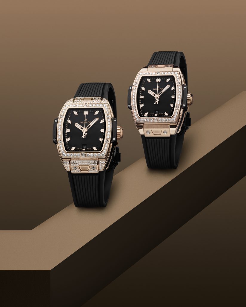 Hublot Spirit of Big Bang One Click King Gold Diamonds and Pave 682.OX .1180.RX .1604 682.OX .1180.RX .1204 LS Vertical original