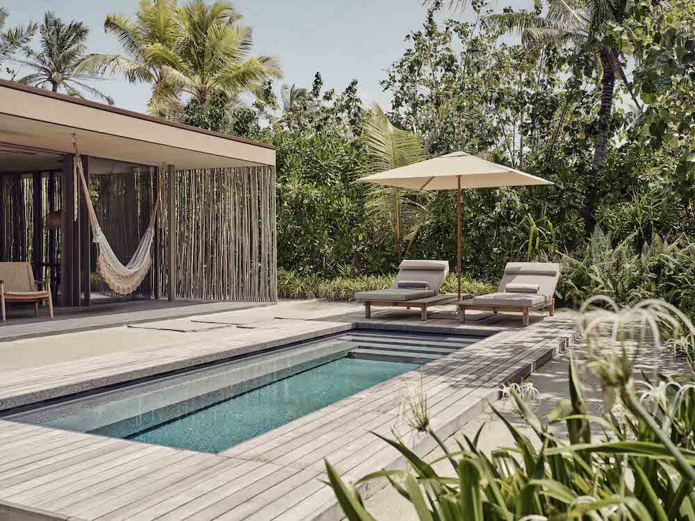 PATINA MALDIVES VILLA ONE B BEACH POOL EXTERIOR