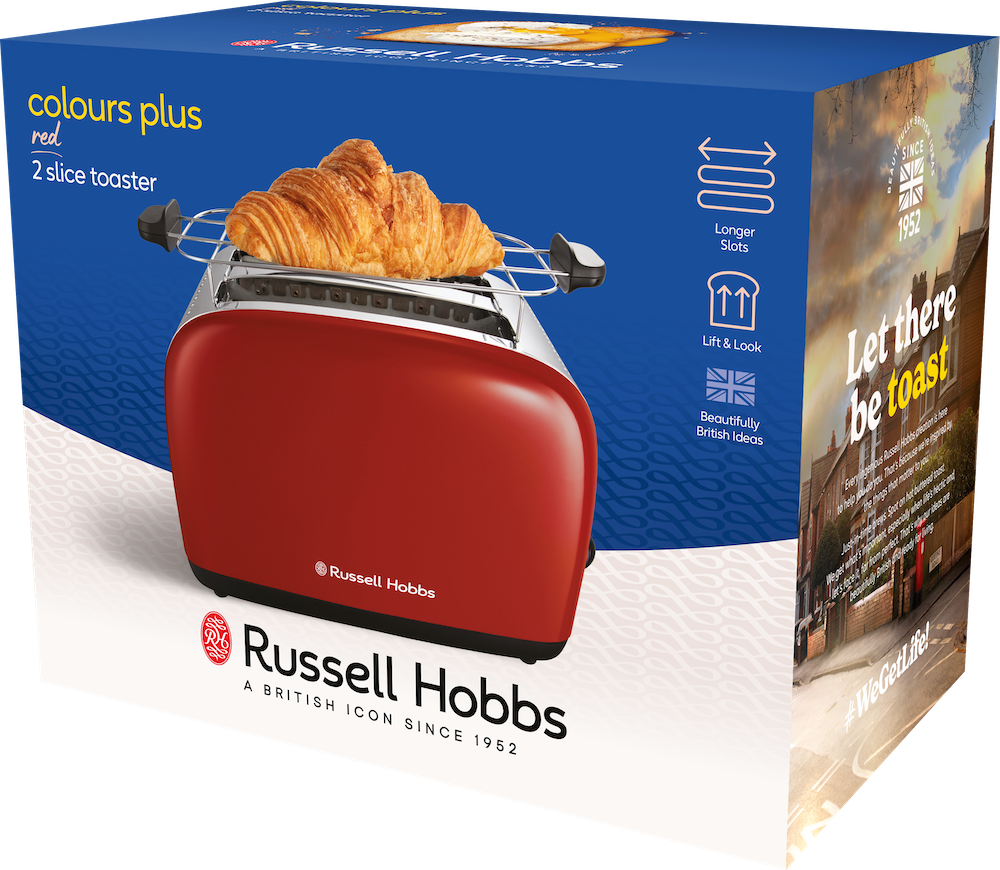 Russell Hobbs Colours Plus Toaster Flame Red 5999 Euro 6 1