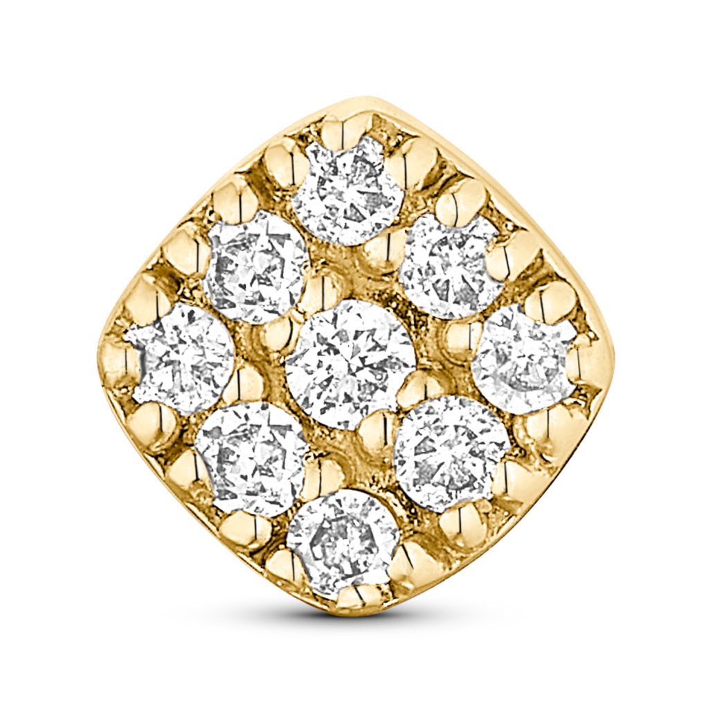 Shine by DJ Brillant Einzelohrstecker Gold 585 119Euro 1