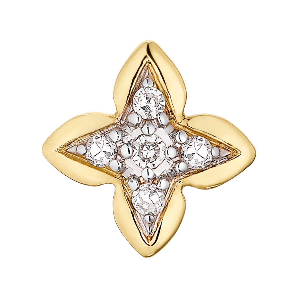 Shine by DJ Brillant Einzelohrstecker Gold 585 119Euro