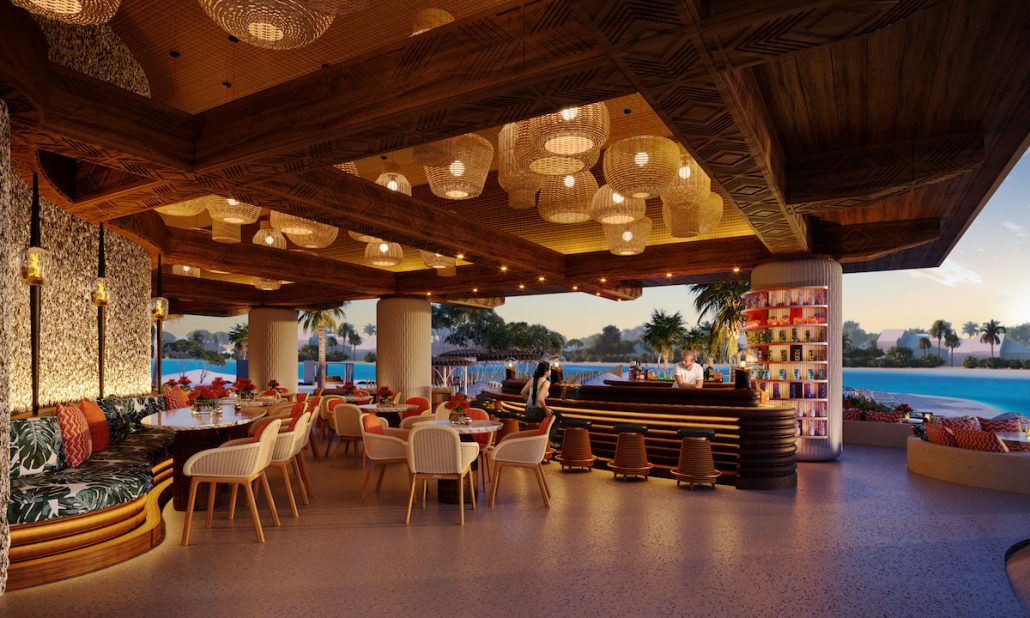 Conrad Orlando Rendering Polynesian Restaurant Bar 6000X3600
