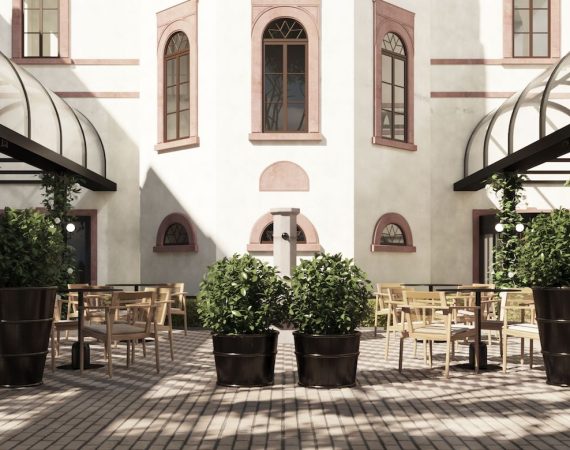 HDBBW Hilton Heidelberg Rendering Exterior 1