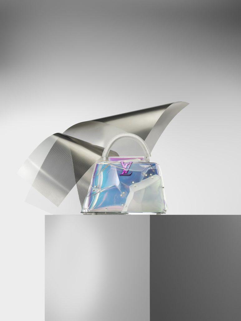 Louis Vuitton x Frank Gehry Capucines BB Shimmer Haze