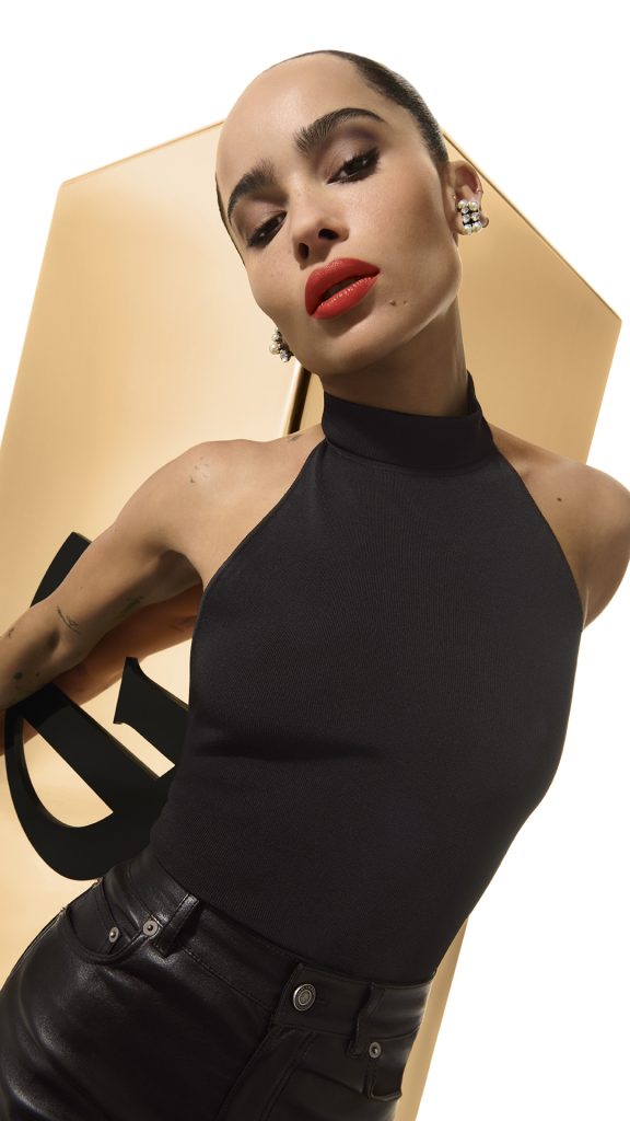 ysl rouge pur couture celebrity model pics zoe kravitz 2 576x1024 1