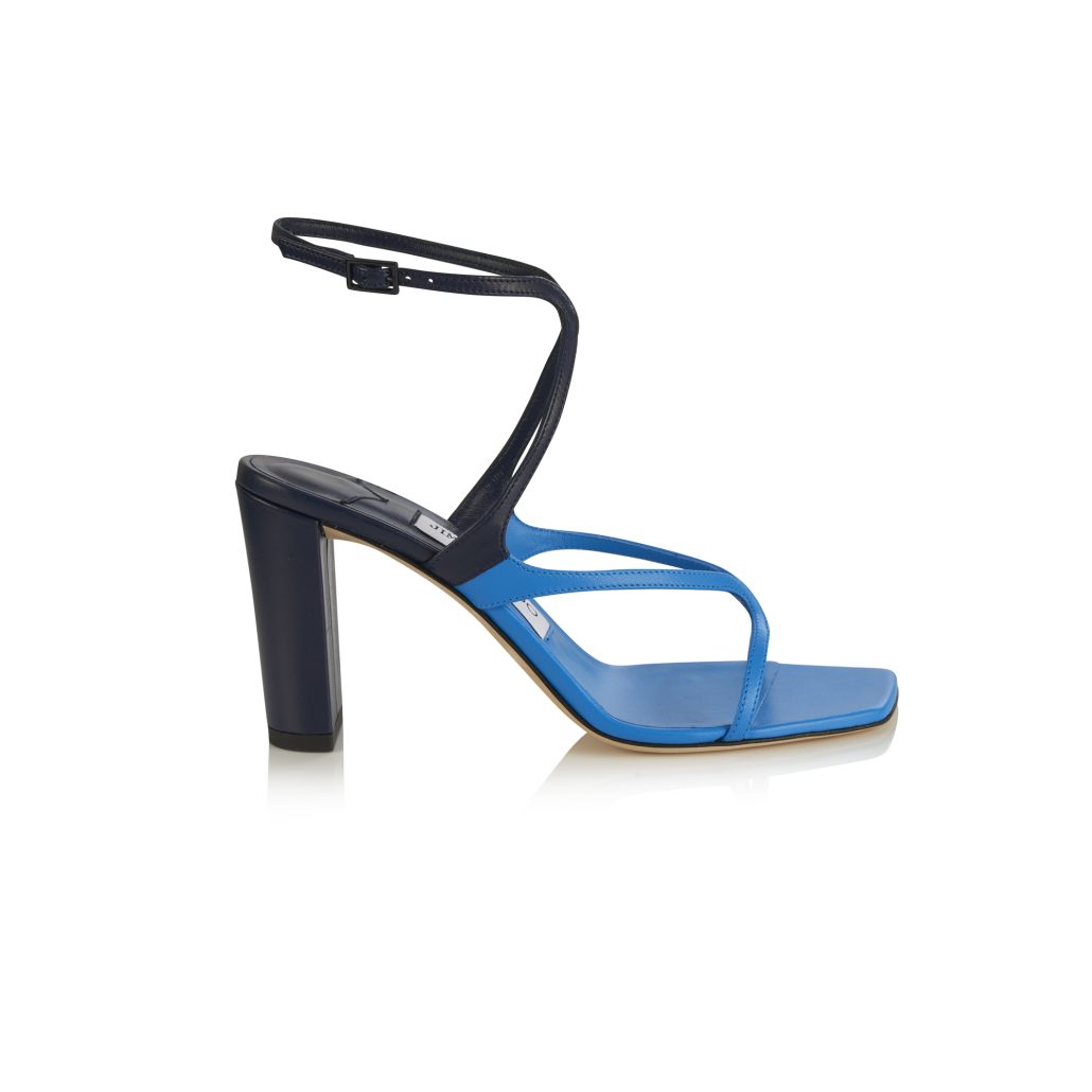 AZIE 85 PATCHWORK NAPPA LEATHER SKY NAVY