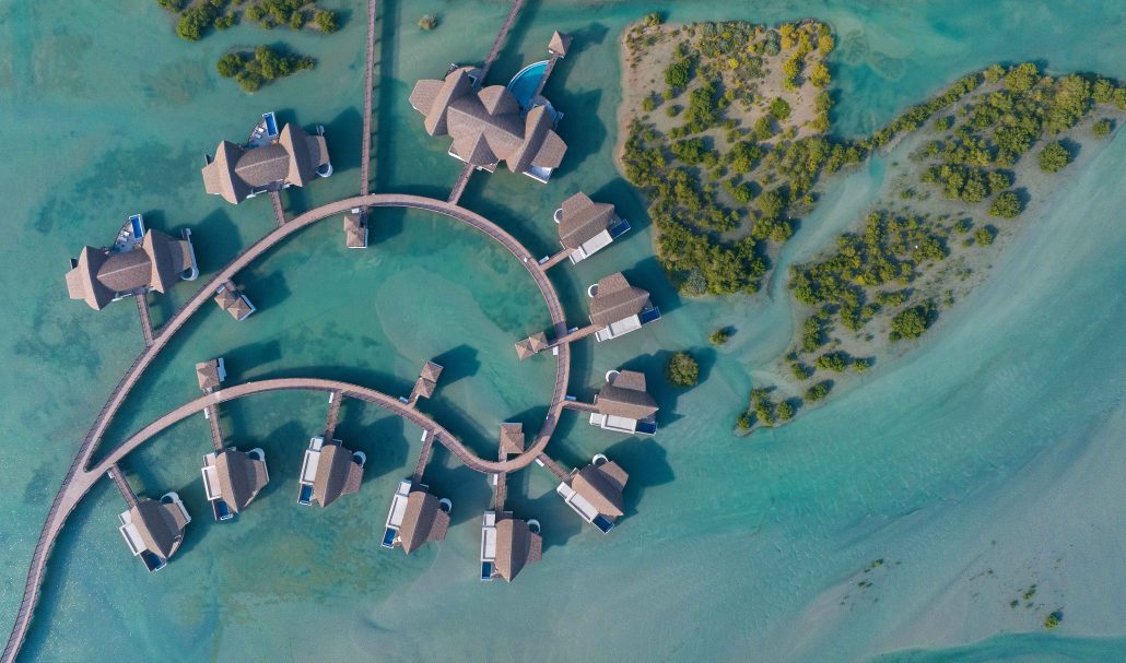 Anantara Mina Al Arab Ras Al Khaimah Resort Overwater Villas Aerial View