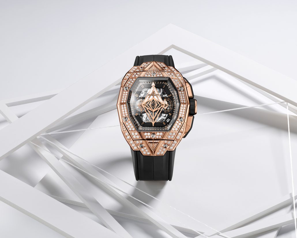Hublot Spirit Of Big Bang Sang Bleu King Gold Pave 648.OX .0108.RX .1604.MXM23 Horizontal original