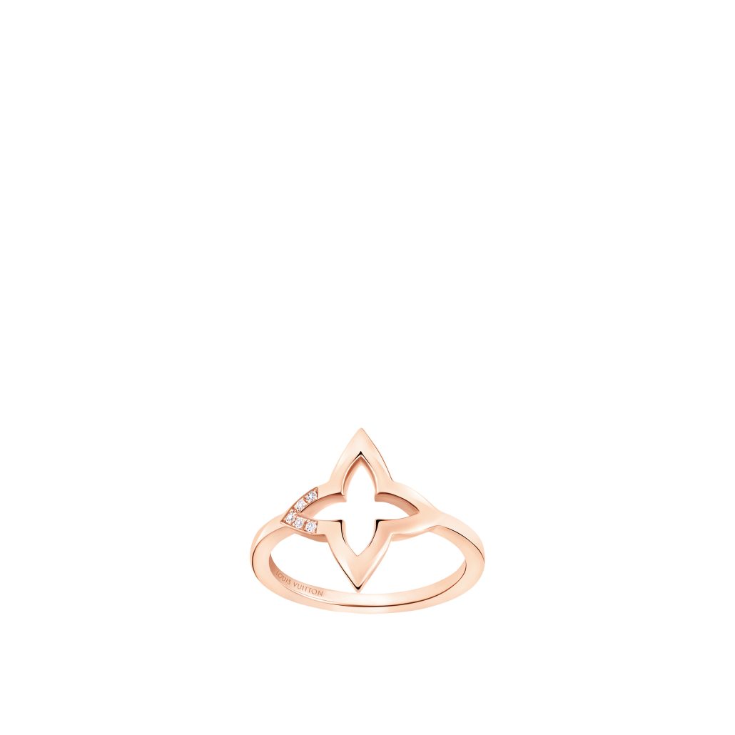 LOUIS VUITTON BLOSSOM RING IN PINK GOLD AND DIAMONDS
