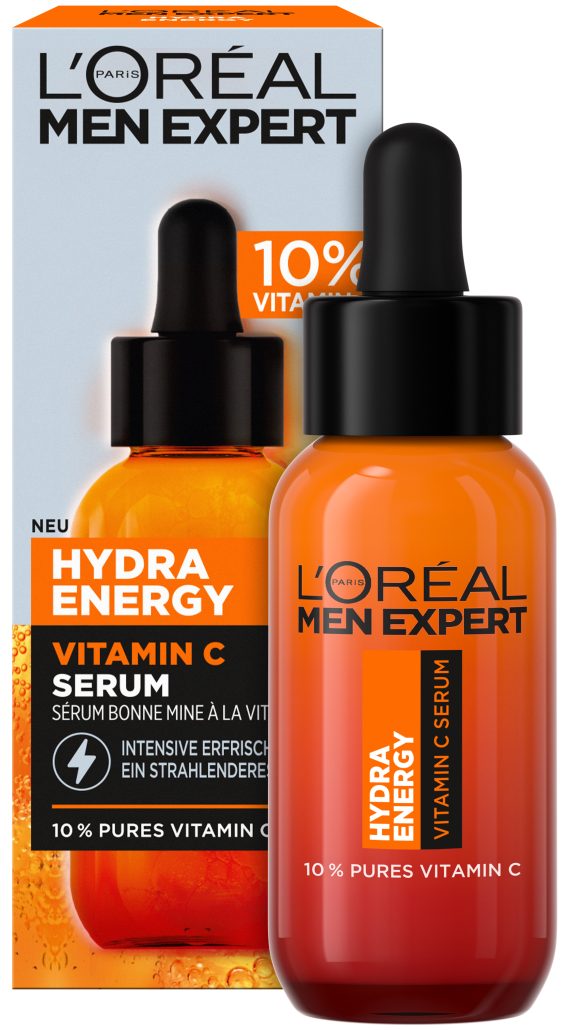 r l oreal paris men expert hydra energy vitamin c serum 14.99eur. 3 1