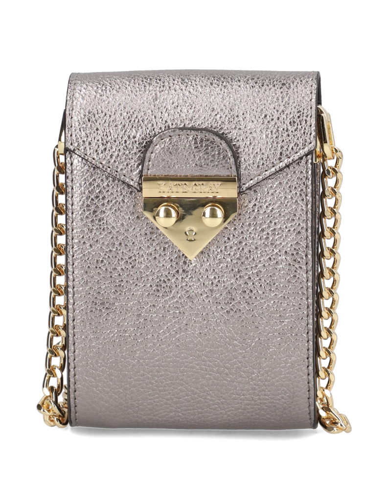 8509002393 HUMANIC Kate Gray Glattleder Mini Bag E6995 2