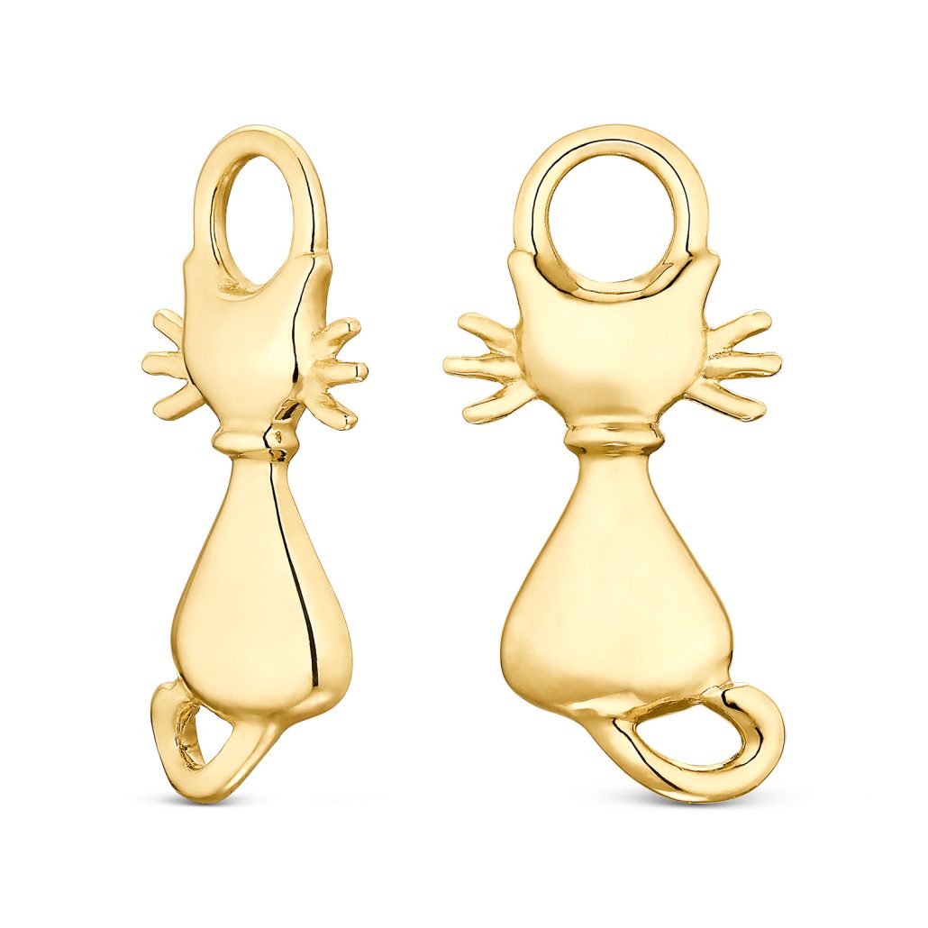 DJ Anh„nger f�r Mini Creolen Katze Gold 585 199Eur