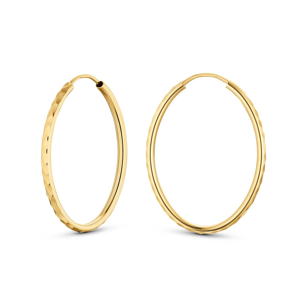 DJ Creolen Gold 585 tlw. diamantiert 269Eur