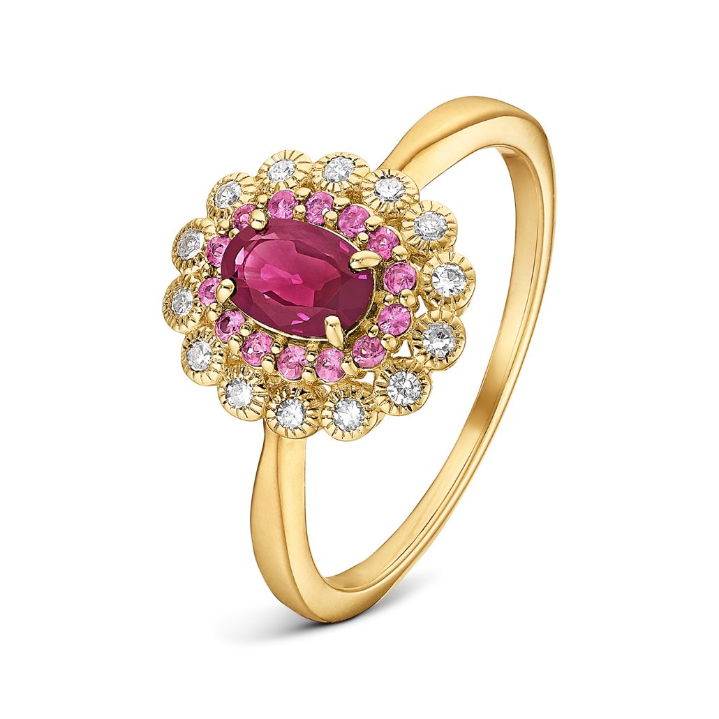 DJ Diamant Rubin Ring Gold 585 799Eur