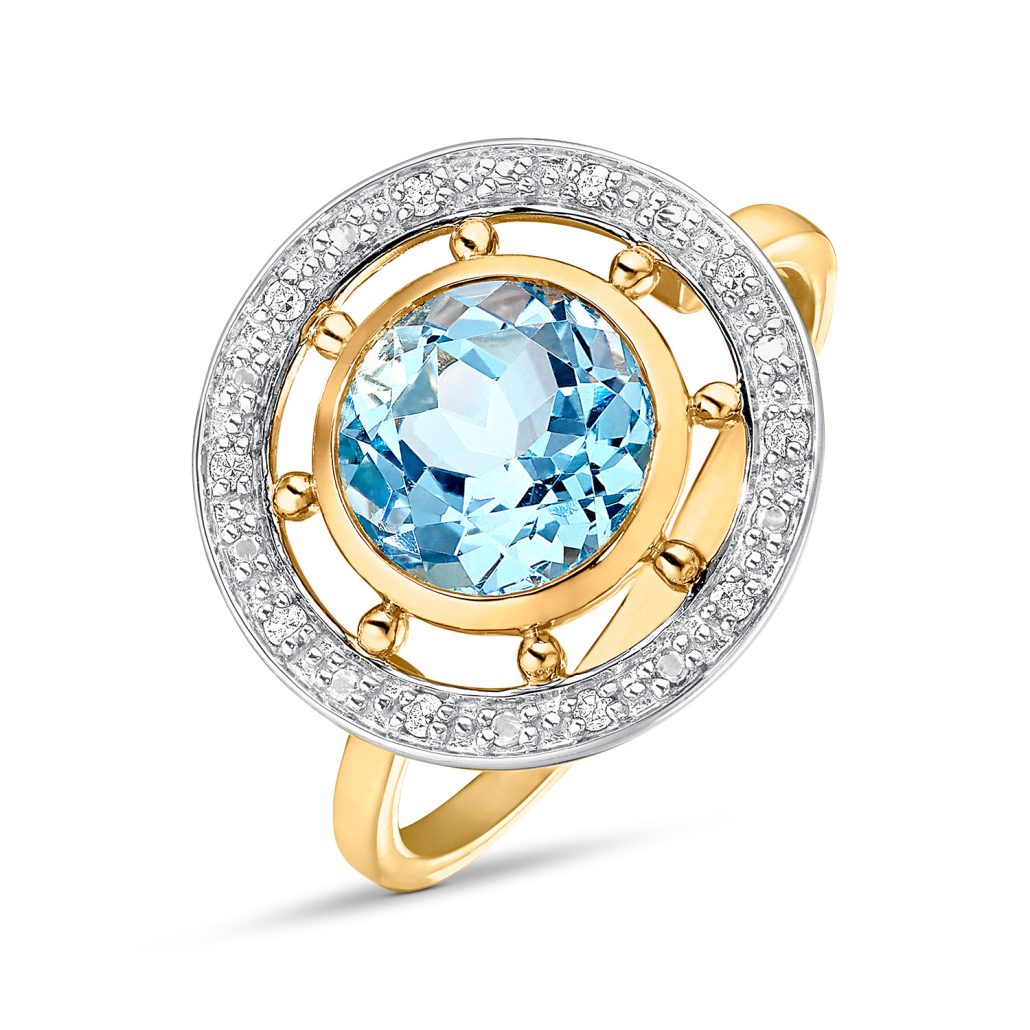 DJ Mon Palais Diamant Topas Ring Gold 585 669Euro