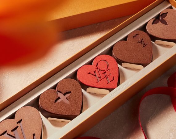 Louis Vuitton Le Chocolat Maxime Frederic At Louis Vuitton Valentines Day 1