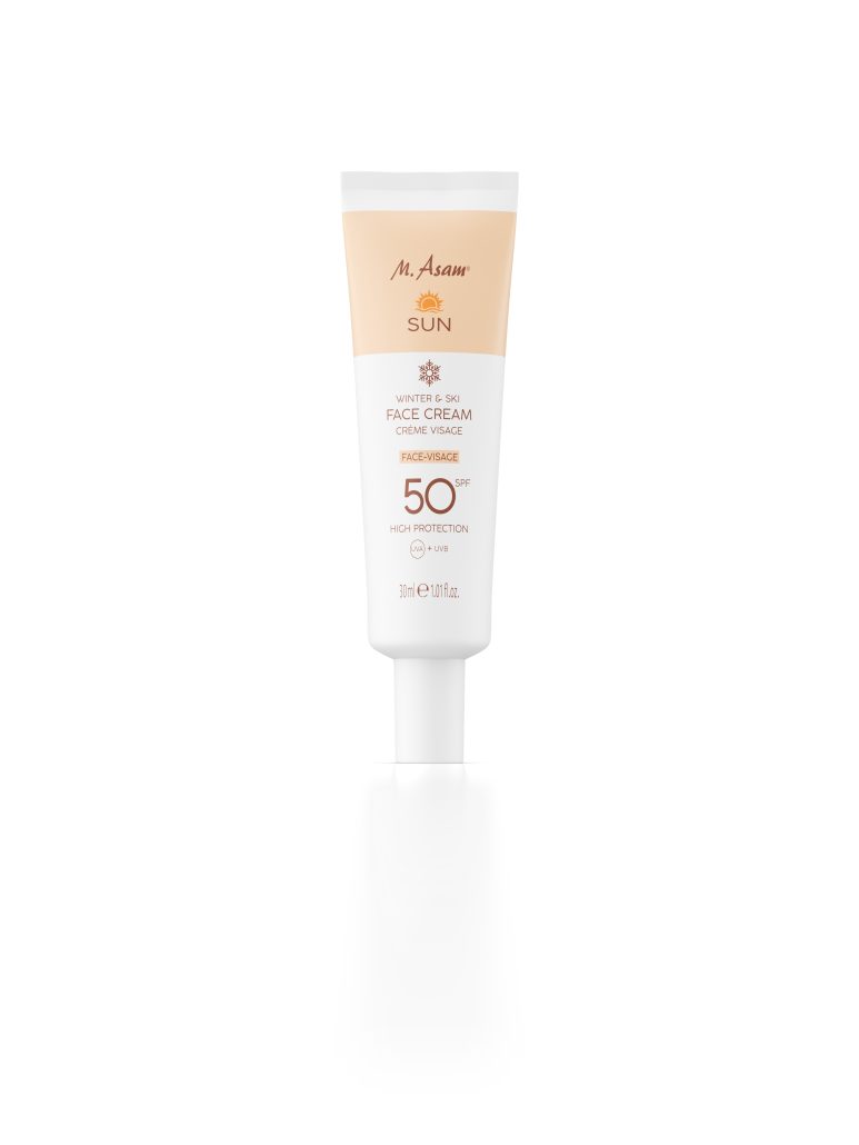 M.Asam Sun WinterSki FaceCream LSF50 30ml front transfored FS only 3D