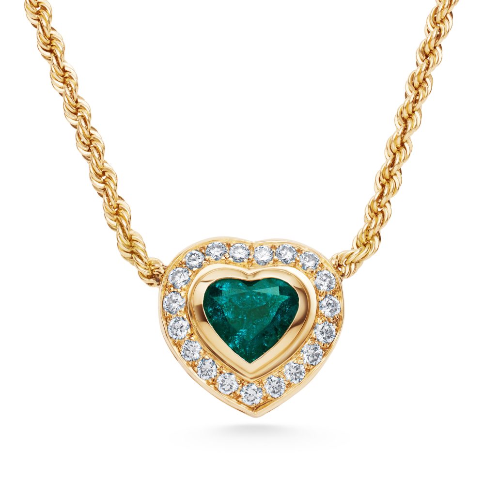 ROZETFISCHMEISTERKette750fGGSmaragd22ctBrillantenca1ct 18900 1 1