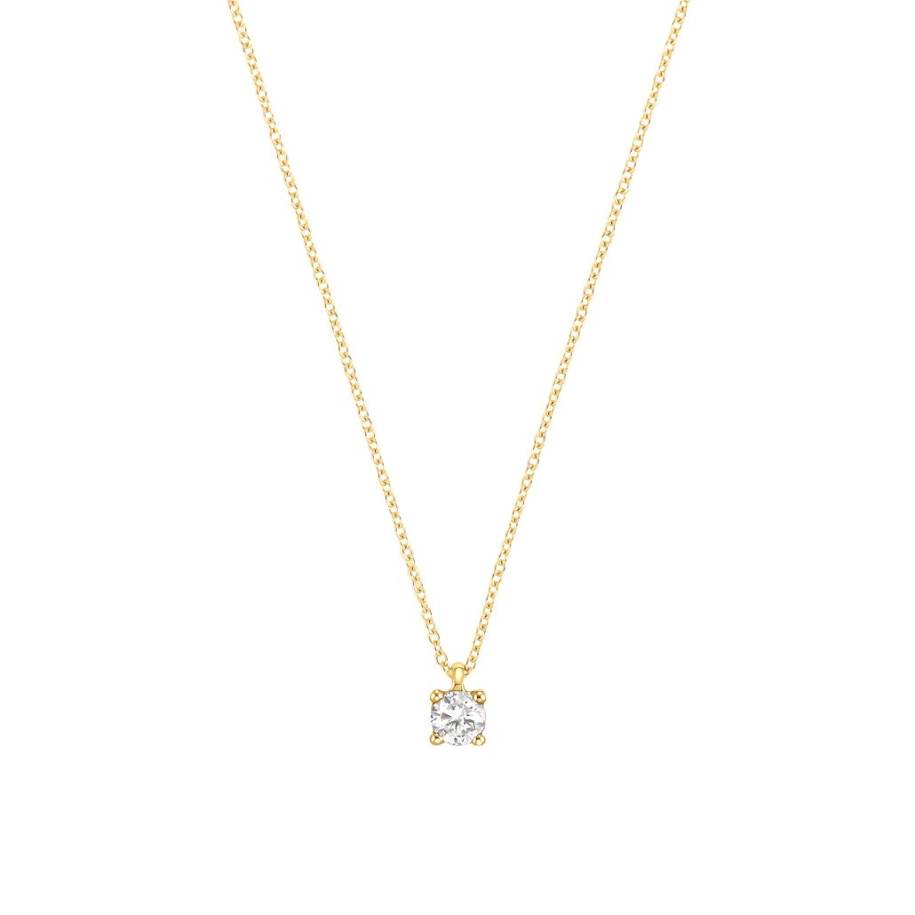 Shine by DJ Solit„r Collier Weiagold 585 Brillant 010 ct 499Euro