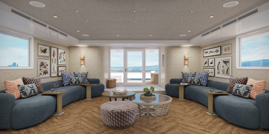 andBeyond South America Ecuador Galapagos Explorer Render Lounge1