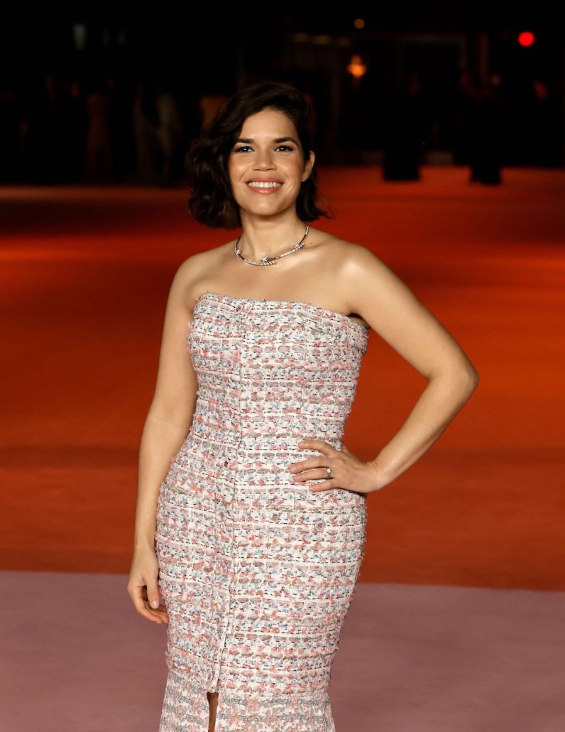 chanel america ferrera wore chanel at the 3rd annual academy museum gala at academy museum of motion pictures 031223 HD