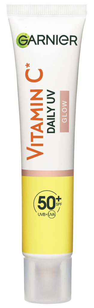 r garnier skinactive vitaminc daily uv fluid glow