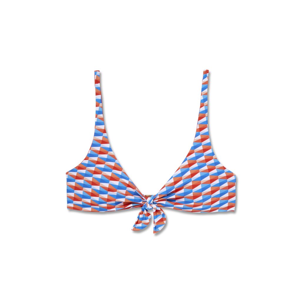 APIA RECYCLED NYLON LYCRA DIAMOND PRINT SKY PAPRIKA