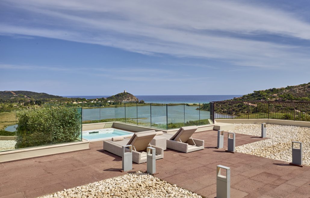 Conrad Chia Laguna Sardinia Shardana Presidential Suite with Sea View Panoramic Terrace c 2022 Hilton