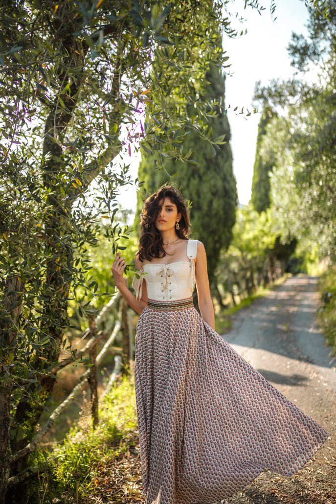 Corset Josephine Panna Skirt Maeve Blossom Katalog Lena Hoschek TRAD SS24 Aida Dapo