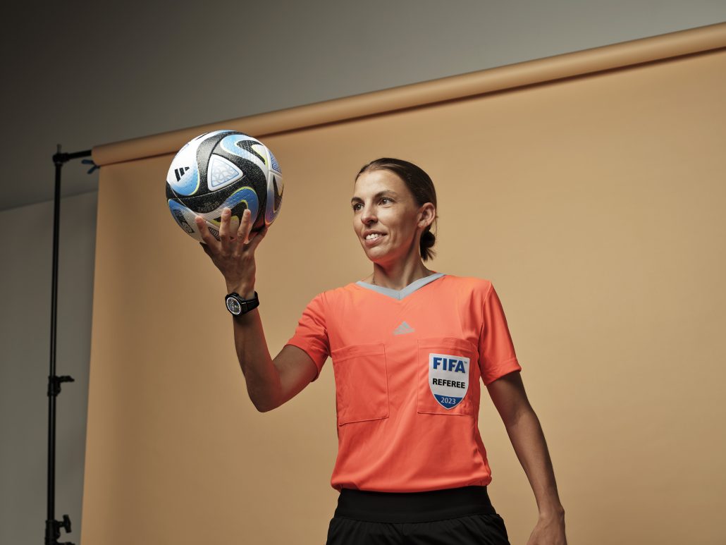 Hublot Friend of the Brand Stephanie Frappart wearing the Big Bang e Gen 3 5