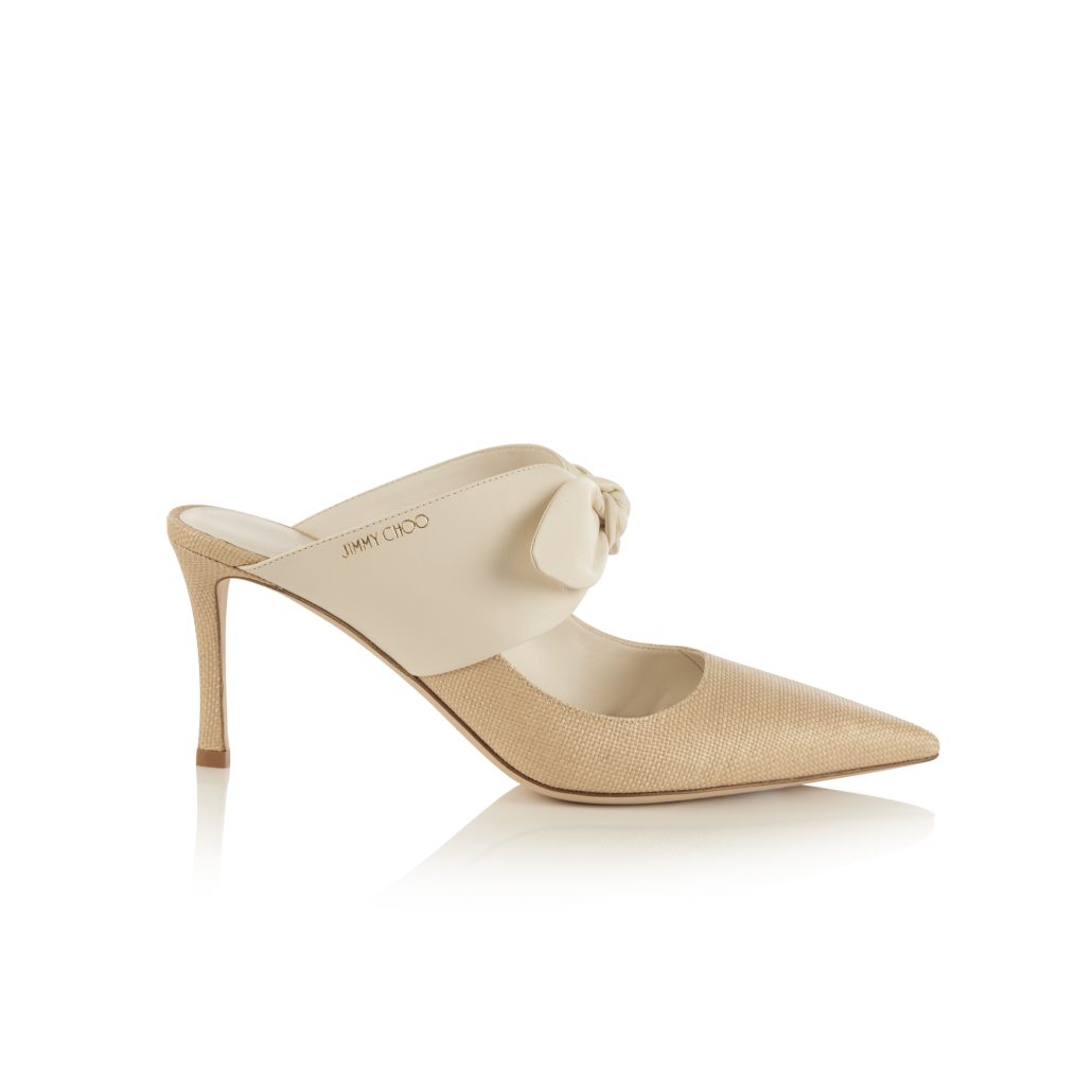 RALI 75 NRI NAPPA LEATHER WITH RAFFIA LATTE NATURAL