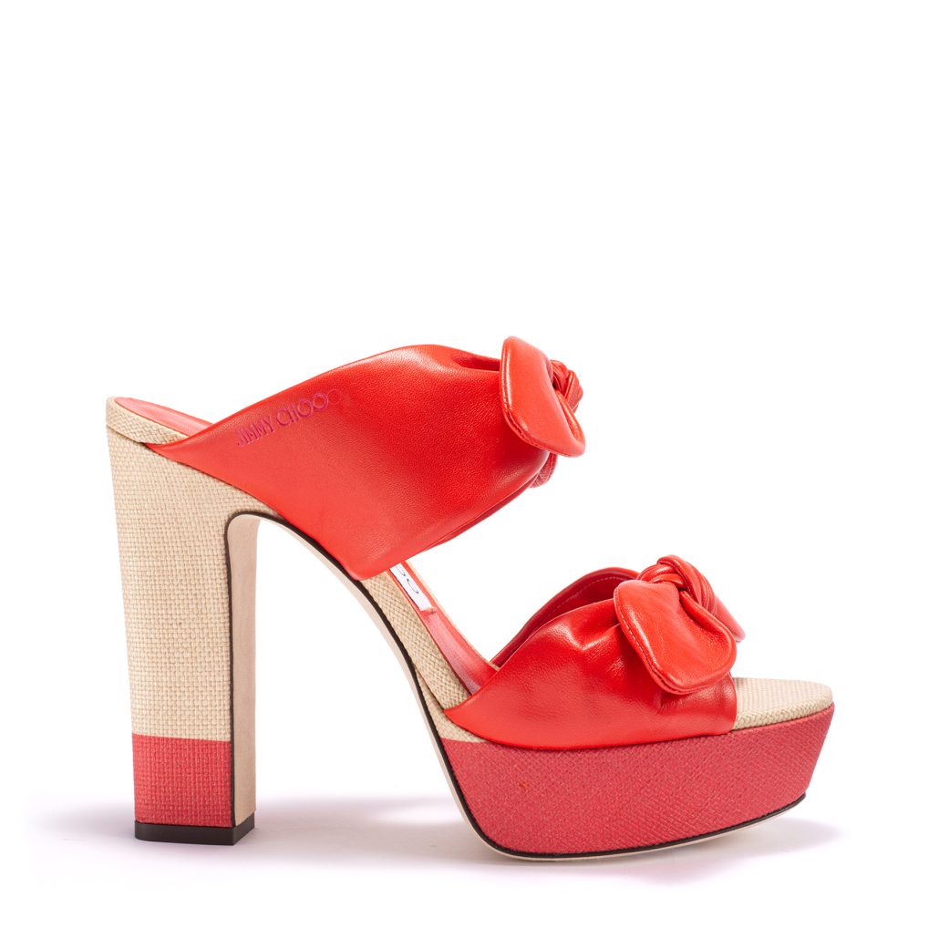 RUA 120 CJD NAPPA LEATHER PRINTED RAFF PAPRIKA NATURAL