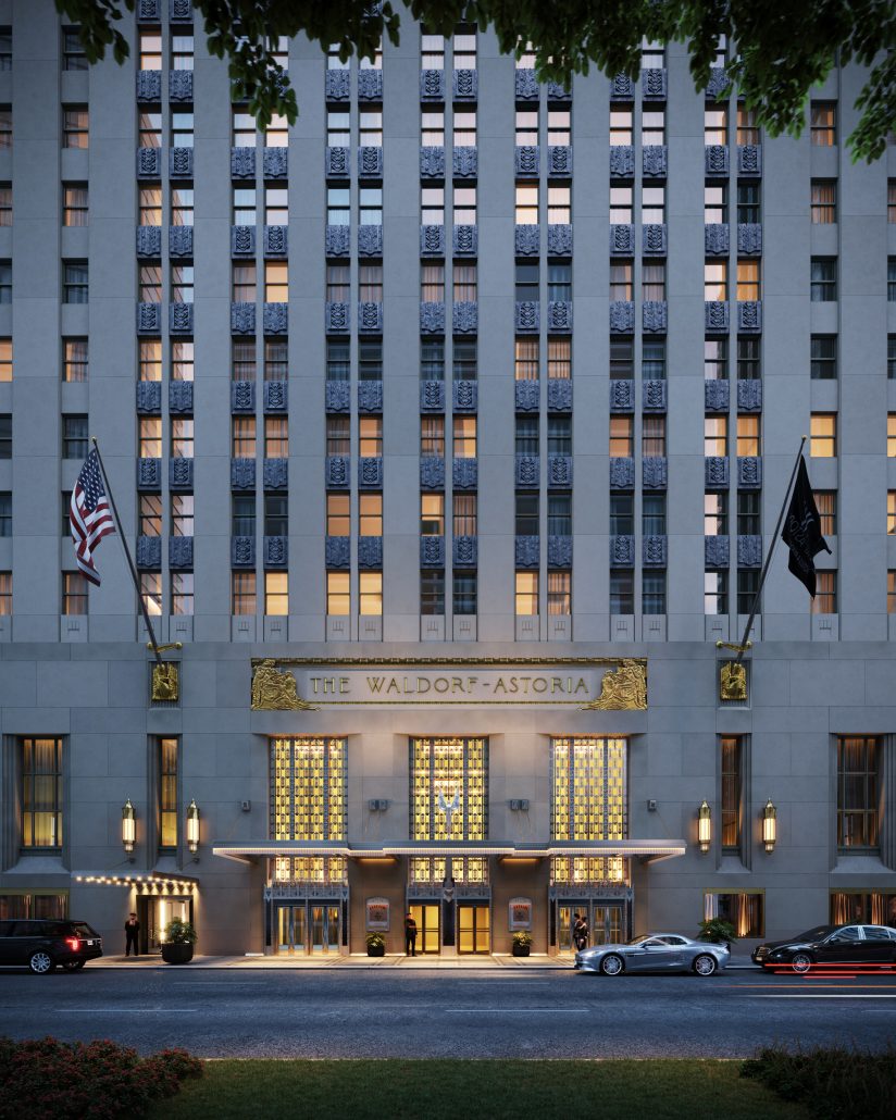 Waldorf Astoria New York Exterior Park Avenue Entrance 2 c 2024 hilton