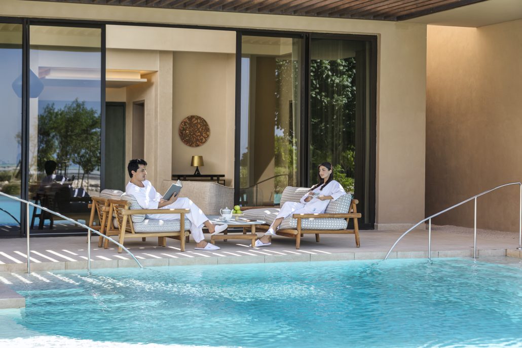 Zulal Wellness Resort Serenity Qataf Suite Balcony