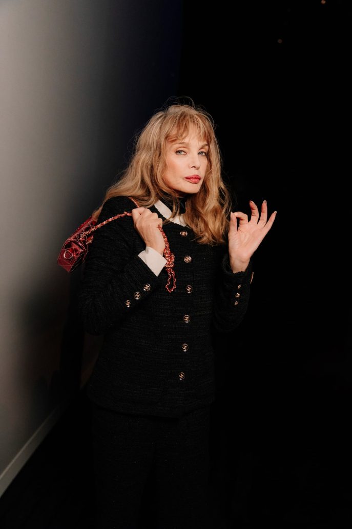 chanel arielle dombasle chanel rtw fw24 show march 5th 1 LD