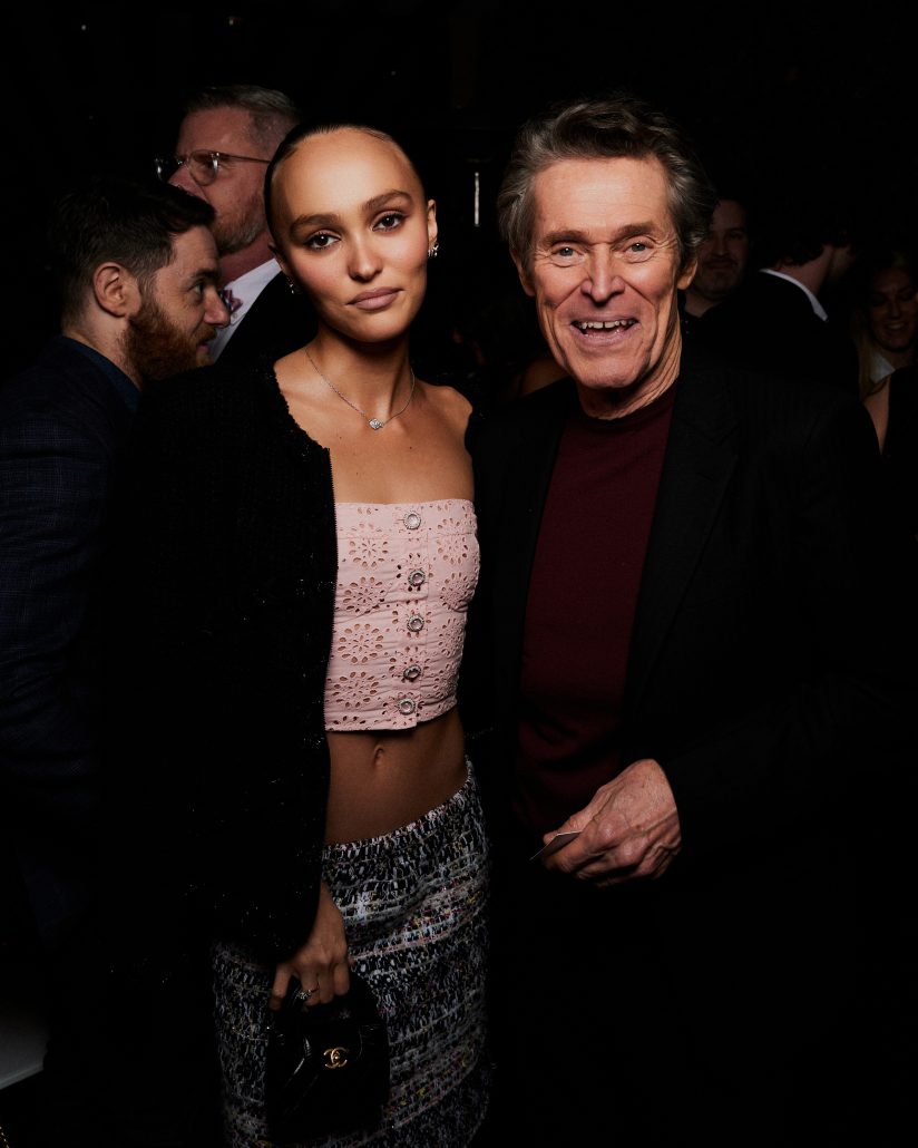 chanel lily rose depp willem dafoe chanel charles finch 15th annual pre oscar dinner 1 HD