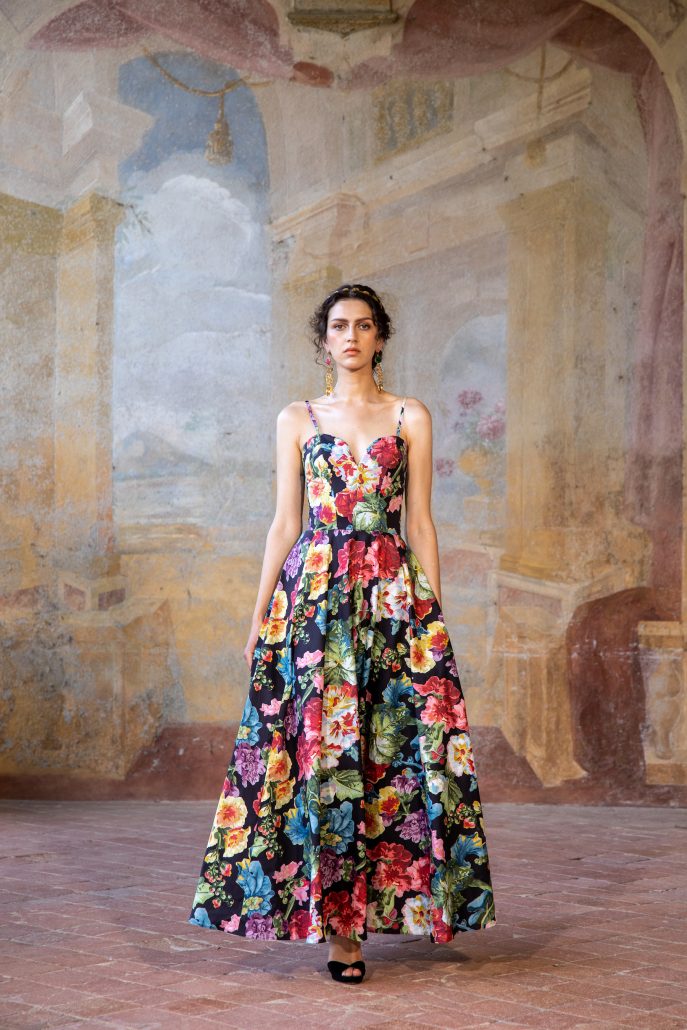 61 Cara Mia dress notte di fiori RW SS24 c AidaDapo