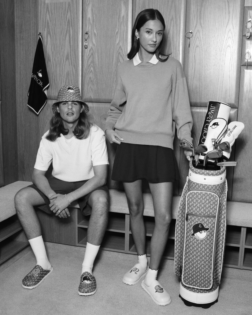 JIMMY CHOO MALBON MONOGRAM MULE M MONOGRAM BUCKET HAT LEATHER MULE F ACCESSORIES 4X5