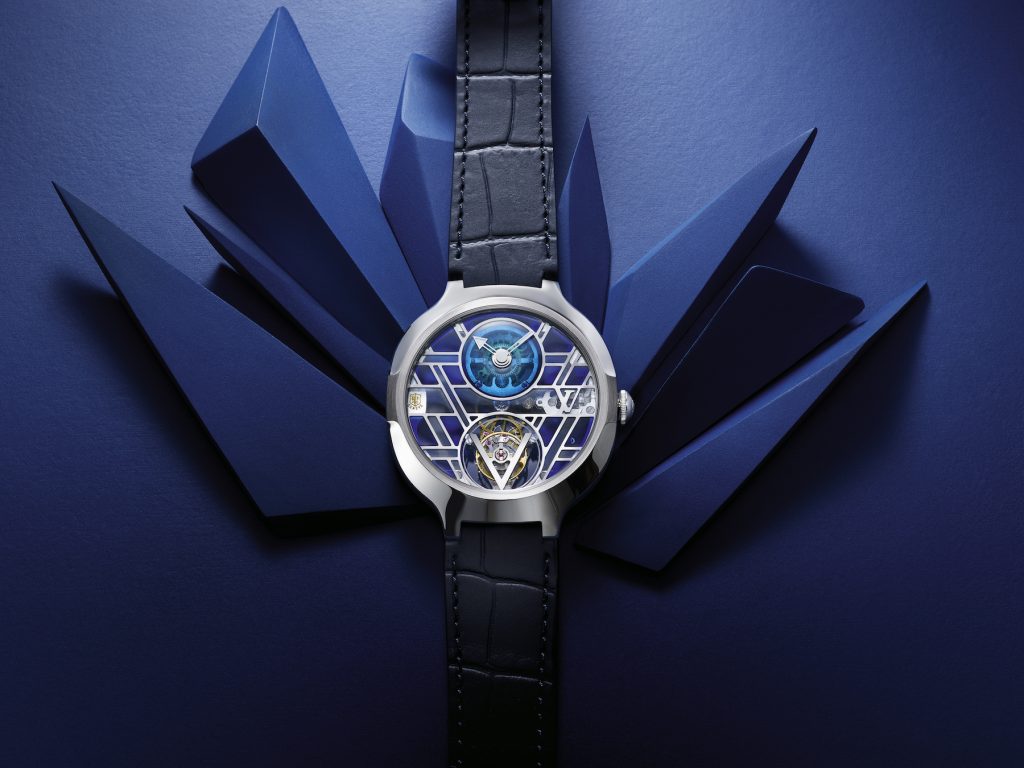Louis Vuitton Voyager Flying Tourbillon Poincon de Geneve Plique a Jour Still Life 1 1024x768 1